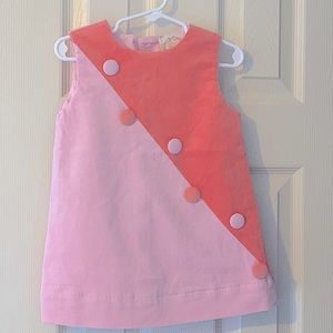 NWT!! TBBC Blake Button Dress -Corduroy Size 5T